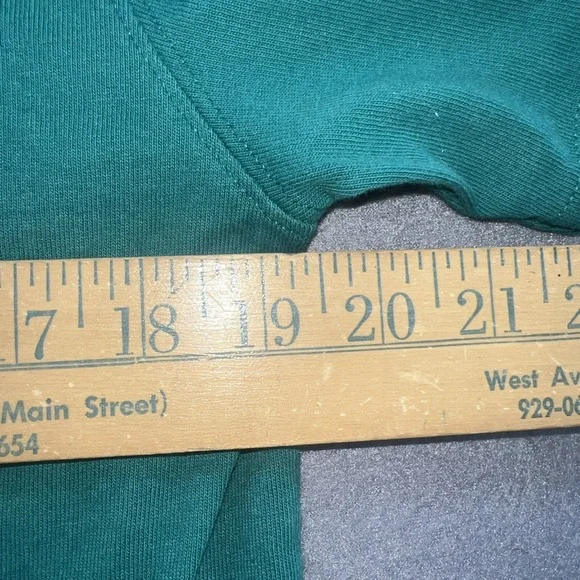 VTG Champion Shirt Mens Size M Green Short Sleeve Crew Neck Casual C Logo Adults - Picture 7 of 10